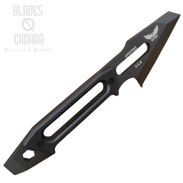 White River Delia Tactical Life Spike, Textured G10 Black, Kydex Sheath, DT-LSP (image for) White River Delia Tactical Life Spike, Textured G10 Black, Kydex Sheath, DT-LSP
